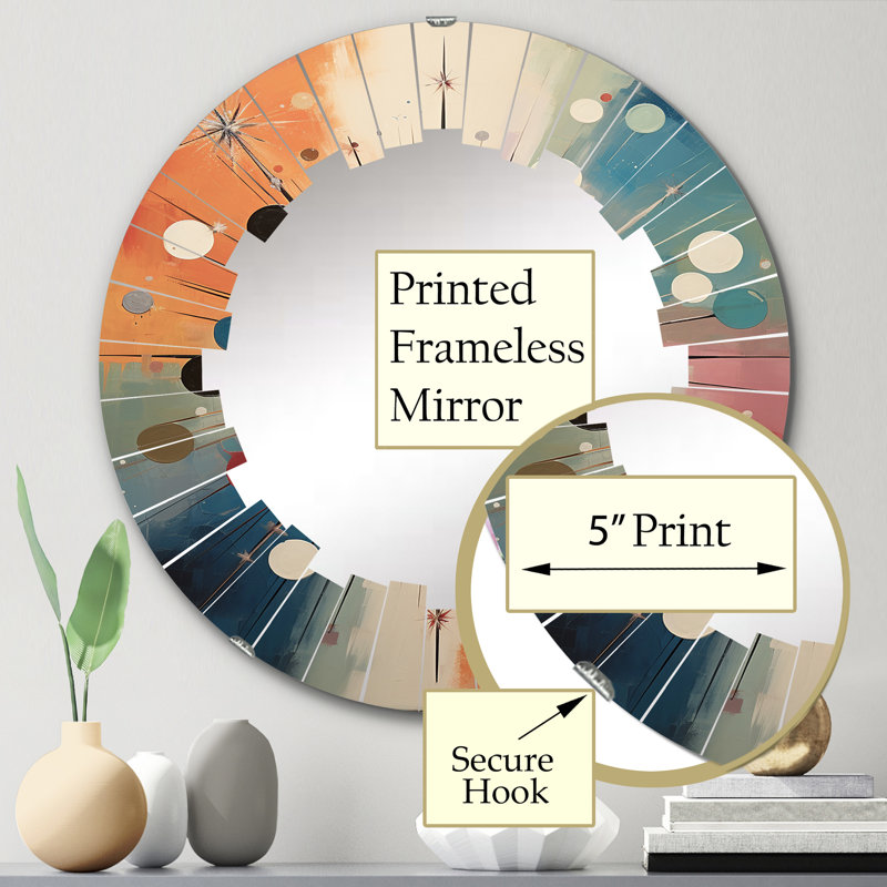 Miroir mural Elborough, 24 po x 24 po