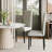 Modern Dining Chairs Set of 2 - Solid Wood Frame with Faux Leather Upholstery, Parsons Back Design-1247324828