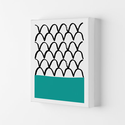 Teal Fish Scales Neon Funk by Pixy Paper - Print