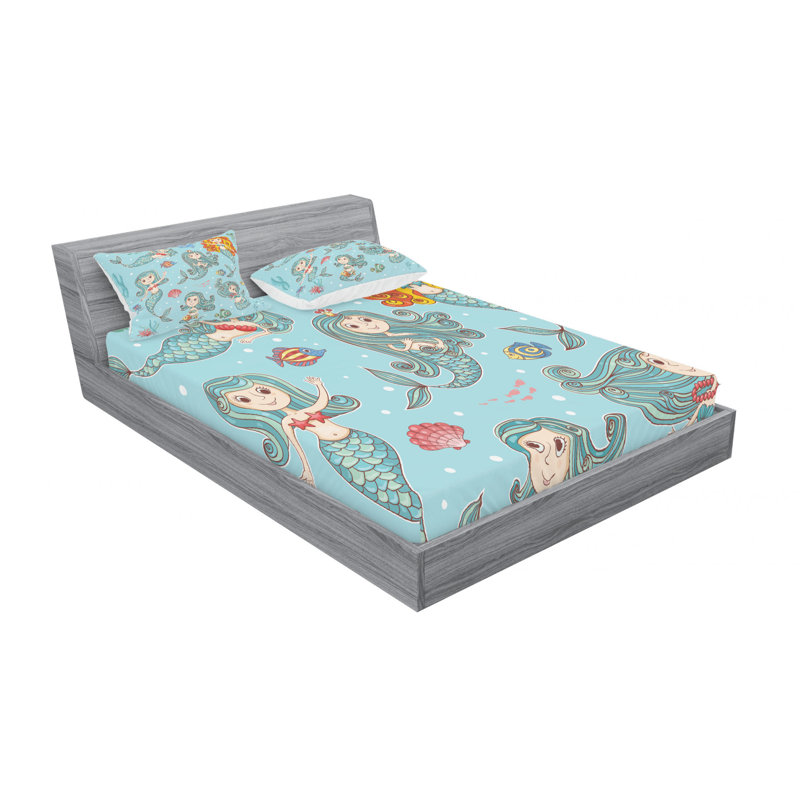 Microfiber Sheet Set, Queen Sheet + Fitted Sheet + 2 Pillowcases