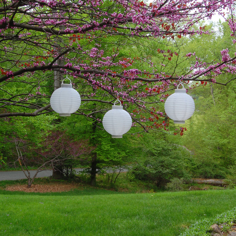 White Solar Powered Lanterns - 3 Count