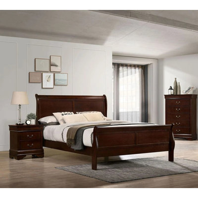 Grand lit en bois massif 1pc