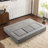 Boneless modular Chenille sofa with 3 Ottomans-1907122243