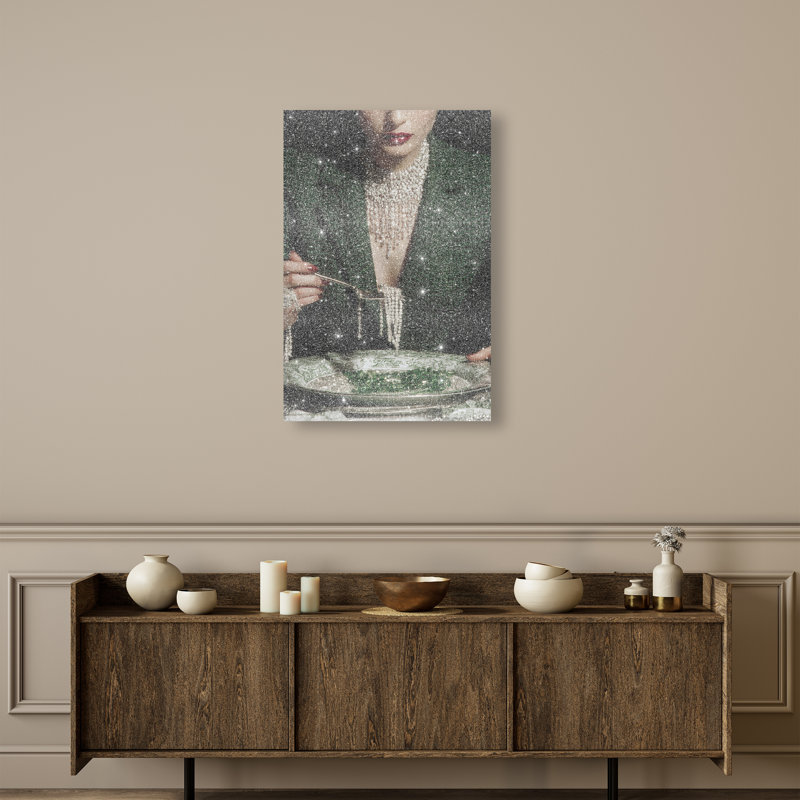 Forest Feast Canvas Fashion Print by Oliver Gal, Black Frame, 10 x 15, 45"H x 30"W, Gallery Wrapped