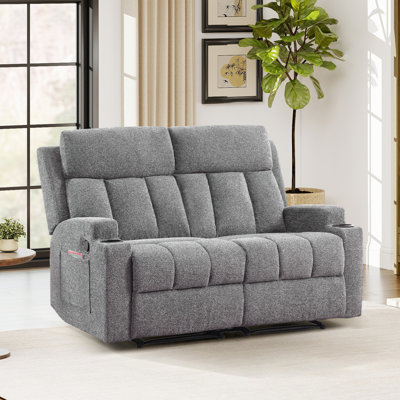 Causeuse inclinable manuelle avec porte-gobelets et rangement pour poches 56,7 po Brost