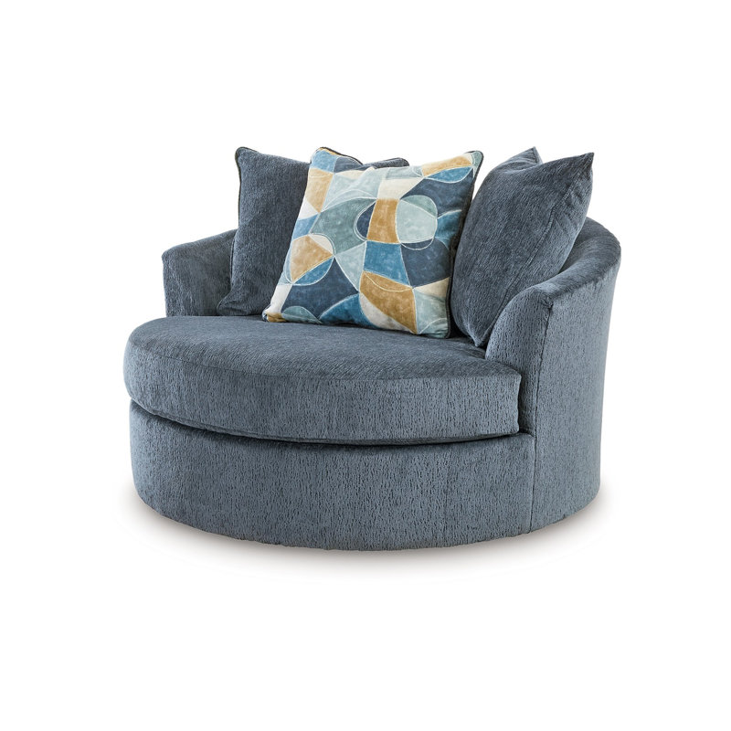 Chaise d'appoint Maxo, Mélange de polyester bleu
