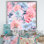 «Rose and Blue Petunia On White I», reproduction sur toile