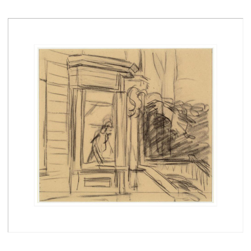 «Study for Cape Cod Morning» par Edward Hopper, impression giclée encadrée, H 17,75 po x l 19,37 po