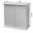 Linen 28.75" H x 15.25" W Dual Hamper Cabinet Tilt-out Laundry Hamper with 2 Removable Compartment Cotton Bags, White