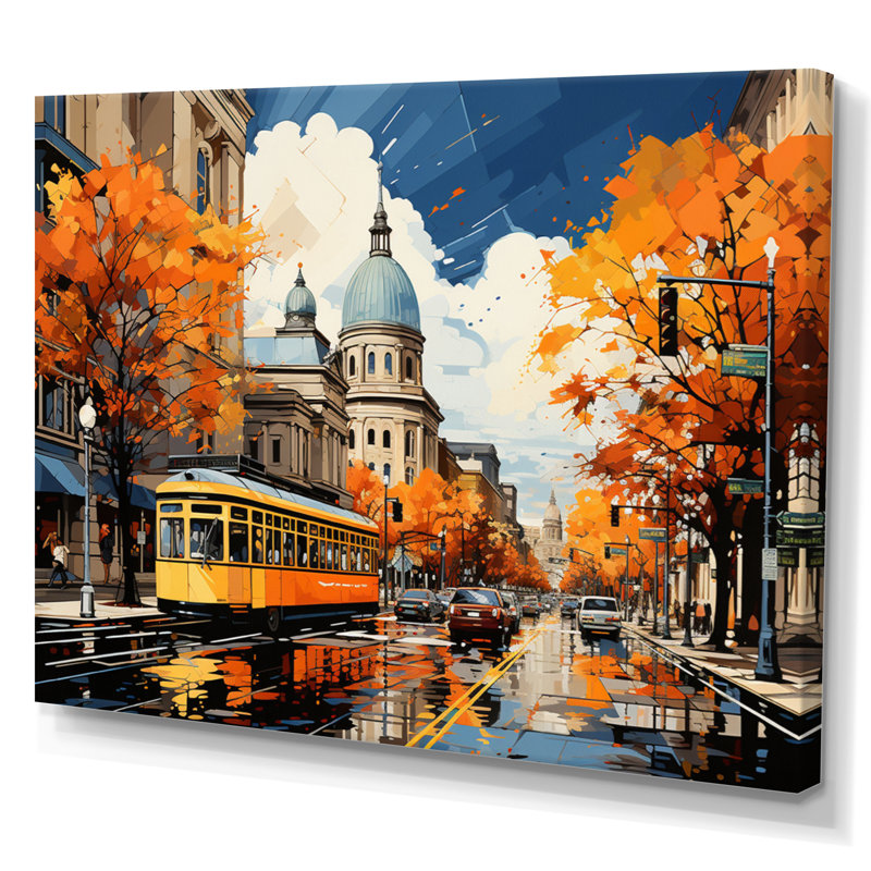 Harmony of Timeless Elegance - Cityscapes Canvas Prints, H 34 po x l 44 po x P 1,5 po, Toile tendue