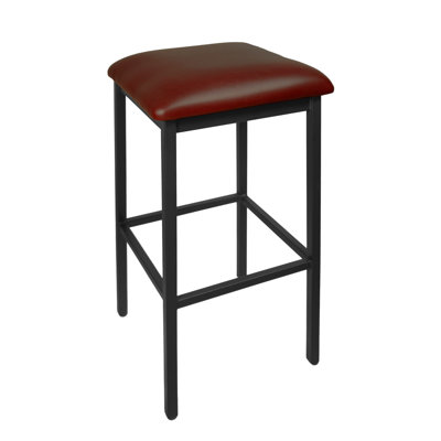 Trent Upholstered Counter Stool with Metal Frame