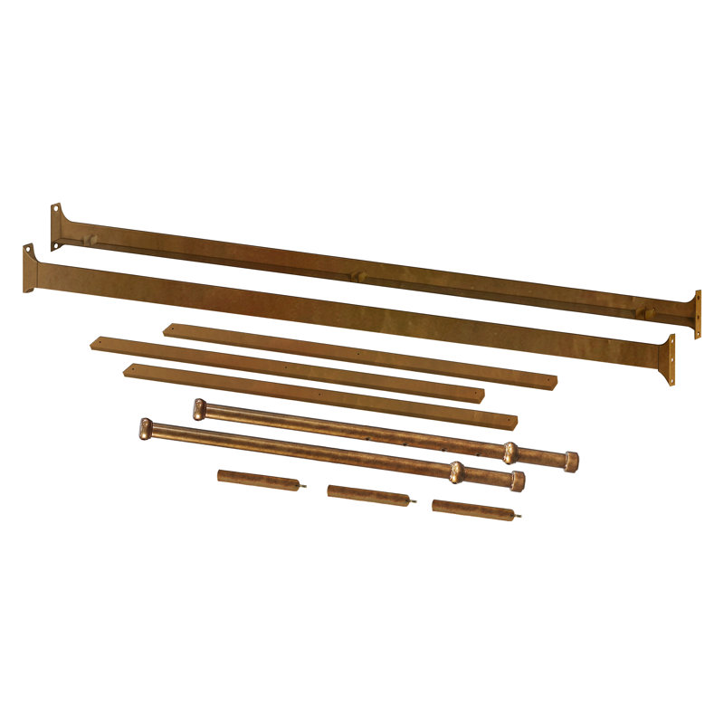 Winston Twin Bed Rails, Vintage Gold