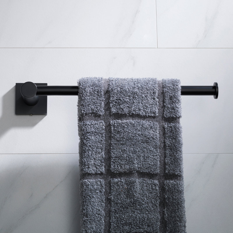 Barre à serviettes murale 10,5 po Ventus, Noir mat