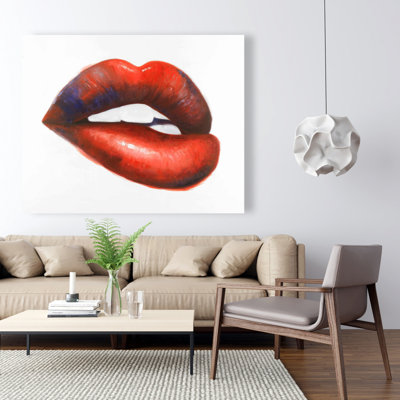 Beautiful Red Mouth - Toile de chambre à coucher de beauté pour la décoration intérieure