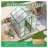 6x6 FT Heavy Duty Aluminum Greenhouse with Raised Base - Walk-in Polycarbonate Garden House for Backyard