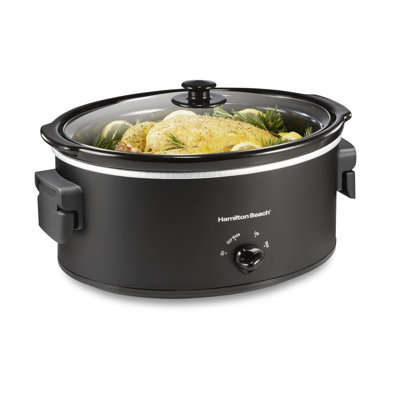 Hamilton Beach 6 Quart Slow Cooker With Folding Handles
