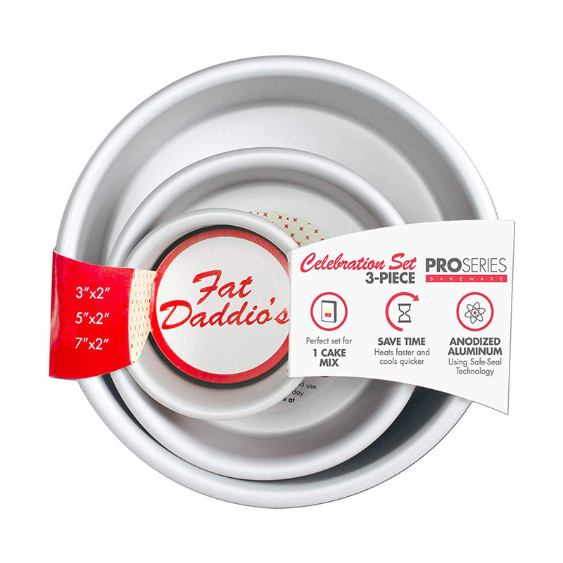 Fat Daddio's Non-Stick Aluminum 3 Piece Baking Sheet Set
