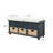 Babloo Vintage style bench with drawers decorated with rattan and upholstered cushions for bedrooms and entryways-1412250344