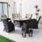 Round Outdoor Dining Set With Cushions-1902182194-1902182192