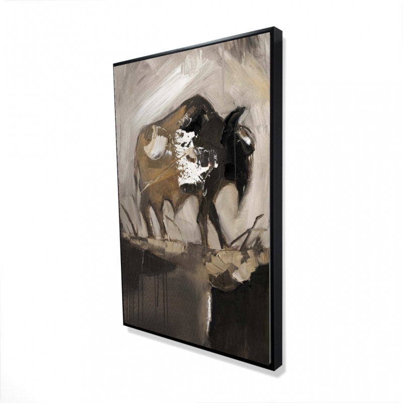 Abstract Buffalo Print On Canvas, 36" H x 24" W