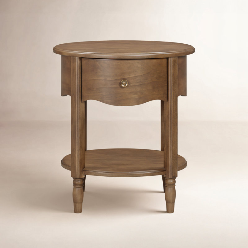 Liberty Assembled Nightstand, Natural Walnut