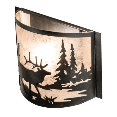 Rustic Lodge 1 - Light Flush Mounted Sconce