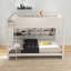 Lit superposé grand sur grand avec armoires de rangement et ports USB-401307970