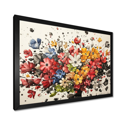 «Summer Flowers Bouquet Of Joyce I», reproduction d'art botanique abstrait
