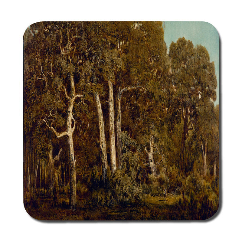 Classic Landscape River Scene Placemat and Coaster Set for Table Decor