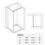 Shower Enclosure 900mm - 920mm W x 1900mm H Single Added Semi-Frameless Walk In Glass Screens with Clear Glass