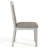 Branson Columbard Slat Back Side Chair in Weathered White And Warm Gray