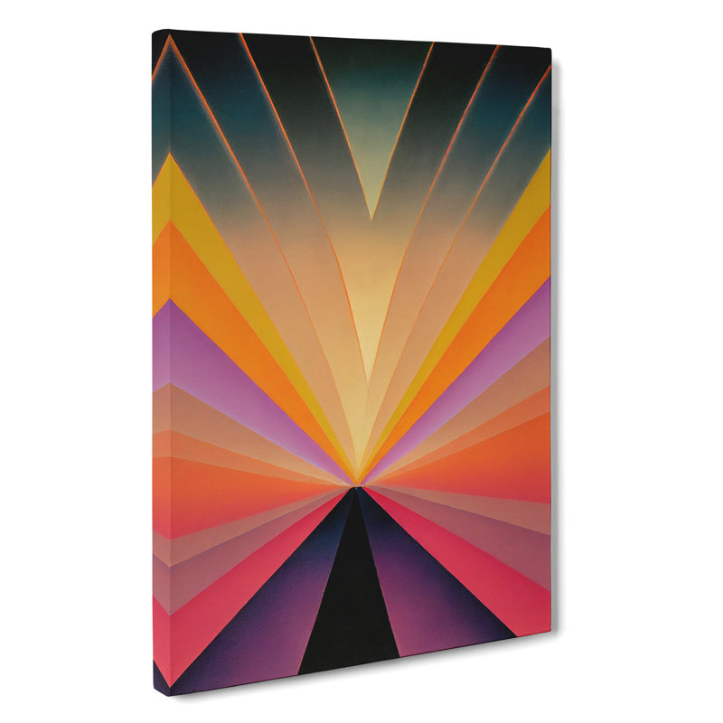 Wild Abstract Sunset - Wrapped Canvas Print, 50cm H x 35cm W x 3cm D, Wrapped Canvas