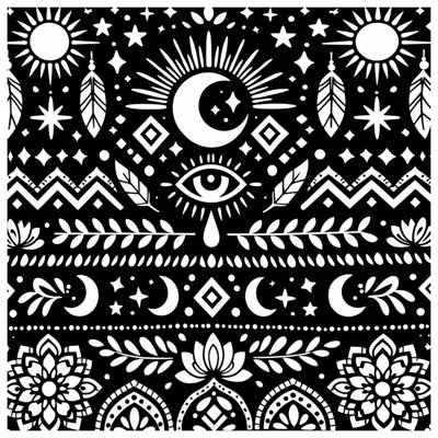Sun Moon Eye Symbols Comforter