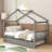 Wood Daybed with Twin Size Trundle, Legs and Slats-824170336-824170363
