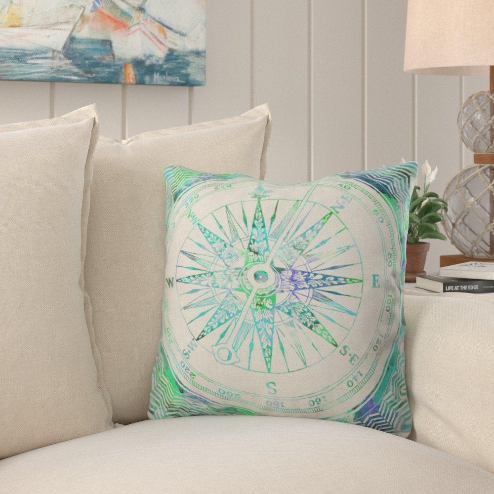 Bianca Green Follow Your Own Path Mint Outdoor Throw Pillow Deny Designs 