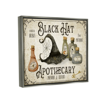 Ba-812-Floater " Black Hat Apothecary Potions "