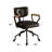 Hallie Vintage Black Top Grain Leather Office Chair-1204573676