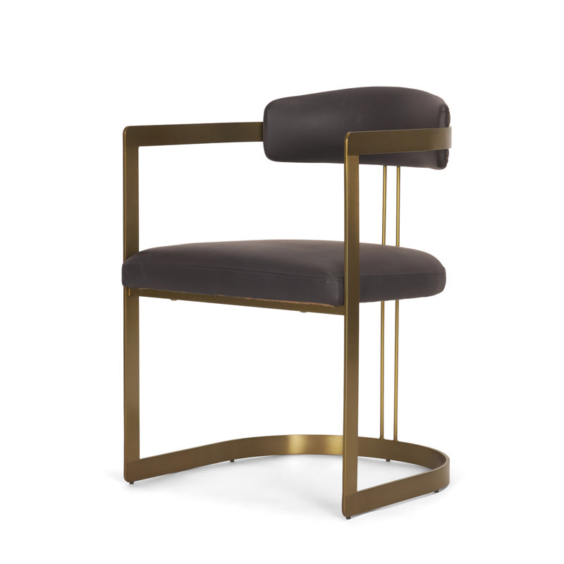 Hoskins I Arm Chair, Charcoal Brown