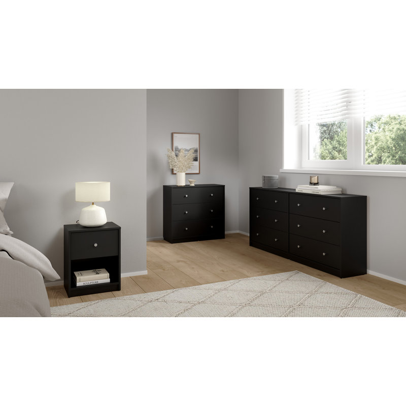Clanton 3-piece Bedroom Set, Black, Black