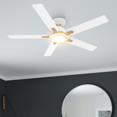 Ventilateur de plafond intelligent 52 "avec lumière