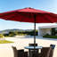 Parasol rectangulaire à double face avec manivelle Uwant-130915616