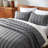 Embroidered Leaf Vintage Washed Quilt Set-108535228-108535230