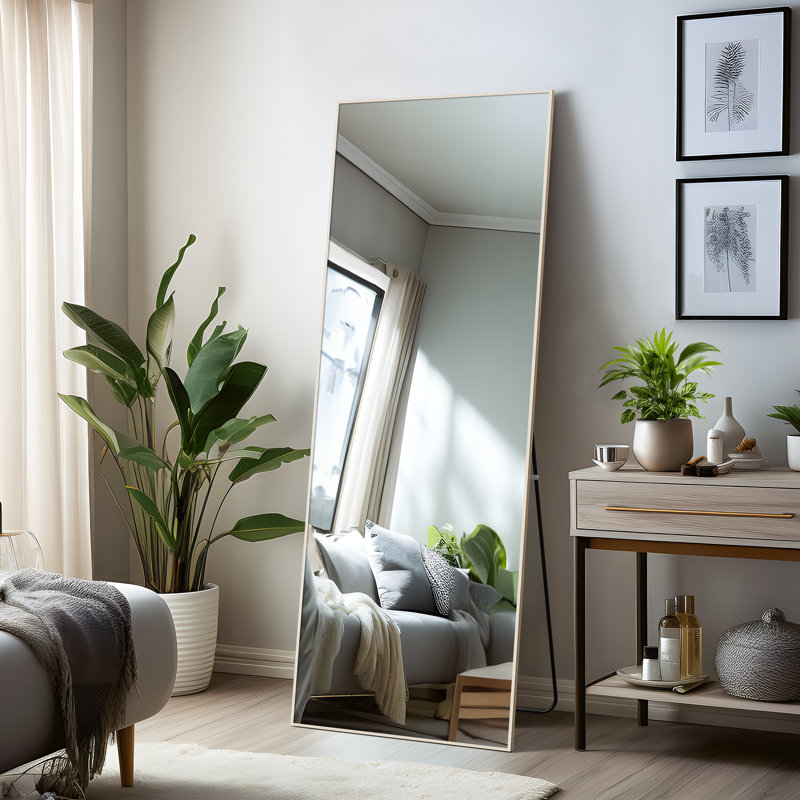 Miroir pleine grandeur Tenneil, Beige