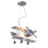 Luminaire d'avion pour enfants 1 lumière en argent