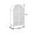 Arched Rattan Wardrobe