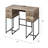 Desirre Rustic Oak & Black Finish Wirting Desk W/ USB Port