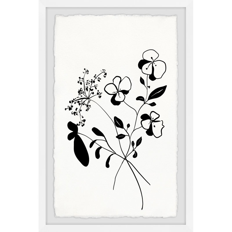 «Thriving Buds» par - Peinture encadrée, H 12 po x l 8 po