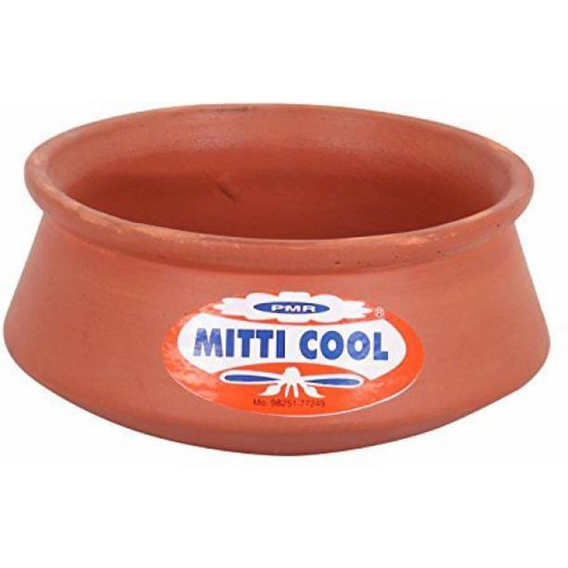 Mitti Cool Handi Terracotta Standard Pot, 18 cm