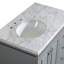 Meuble-lavabo simple 36 po en marbre de Carrare