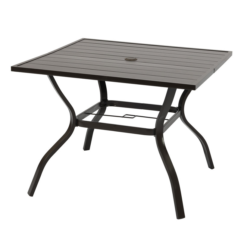 Table d'extérieur Demingo L 59 x l 38, H 28,4 po x l 38 po x P 38 po